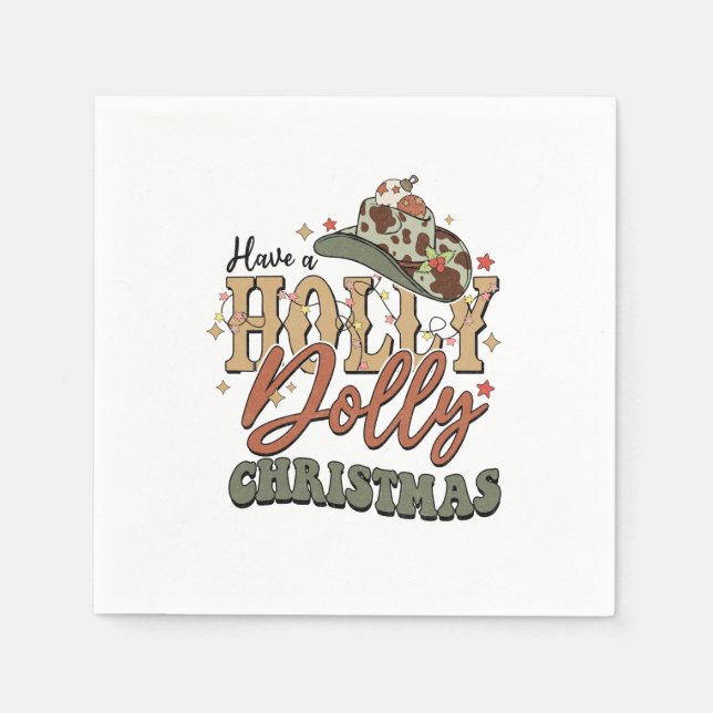 Haben Sie ein Holly Dolly Weihnachten Serviette (Vorderseite)