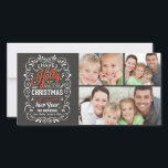 Haben Sie ein Holly Jolly Weihnachts-Chalkboard 3- Feiertagskarte<br><div class="desc">Feierliche und volkstümliche Weihnachtsfeiertage-Grußvorlage auf trendigen Flachkarten. Whimsikischer Kalkpappstil Wirbler Rahmen mit bunten und fröhlichen Kreidekunsttypografie und Retromix aus handgeschriebenen Stilen, mit frostigem Blattwerk und holzigen Beeren dekoriert. Fügen Sie Ihre Lieblings-Ferien Familie Fotos und passen Sie den Text an. Moderner Weg, um glückliche Winterurlaub Grüße an alle Ihre Freunde und...</div>
