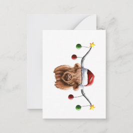 Haben Sie ein Merry Hielan Coo Weihnachten Mitteilungskarte