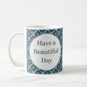 Haben Sie ein schönes Pearl Square Muster Kaffeetasse