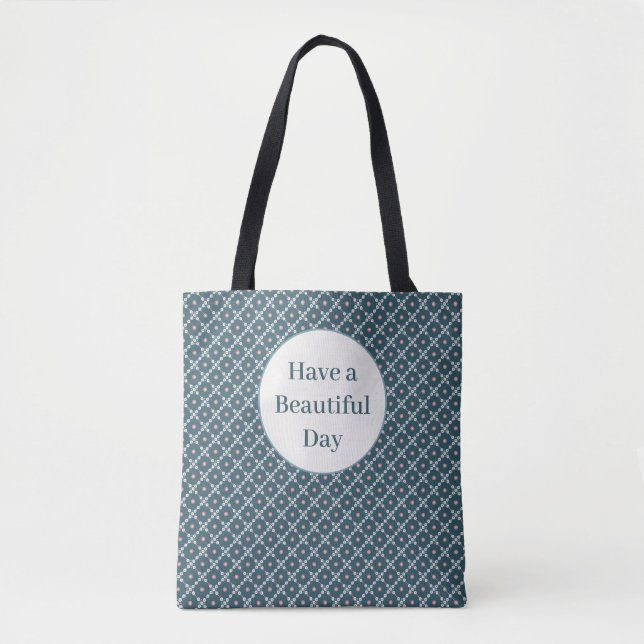 Haben Sie ein schönes Pearl Square Muster Tasche (Vorderseite)