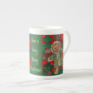 Haben Sie ein sehr Beary Weihnachten! ~teddy Prozellantasse