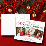 Haben Sie ein sehr frohes Weihnachten 3 Foto Colla<br><div class="desc">Haben Sie eine sehr frohe Weihnachten 3 Foto Postkarte mit schönen Kalligraphie in rot und grün. Diese modernen drei Familienfotografien sind mit einem prächtigen Drehbuch und Ihrem Namen unter der festlichen quadratischen Bildcollage ausgestattet.</div>