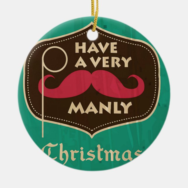 Haben Sie ein sehr manches Weihnachtsgeschenk Keramik Ornament (Vorne)