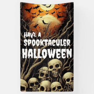 Haben Sie ein Spooktacular Halloween Schädel und F Banner