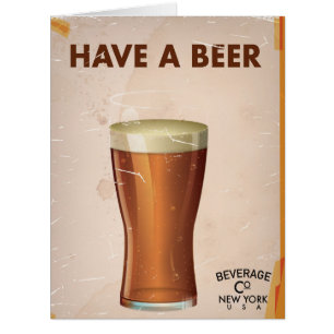 Haben Sie ein Vintages Bier-Bar Poster