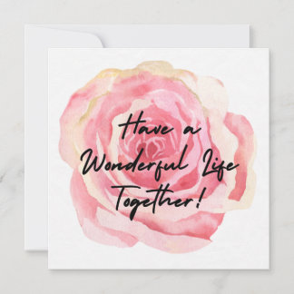 Haben Sie ein wunderbares Leben zusammen, Hochzeit Karte