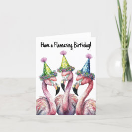 Haben Sie eine fantastische Flamingo-Karte zum Geb Dankeskarte