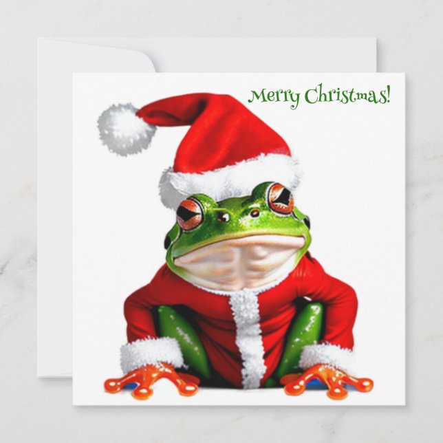 Haben Sie eine Frogge Weihnachtskarte Feiertagskarte (Vorderseite)
