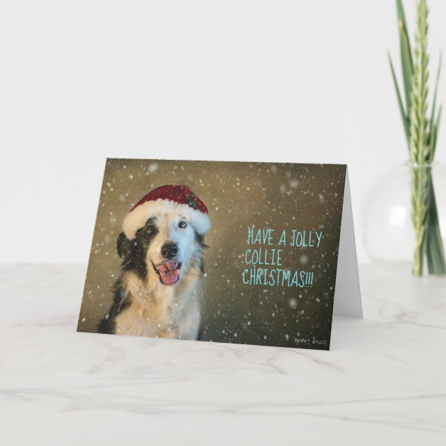 Haben Sie eine fröhliche Collie Weihnachten (Vorderseite)