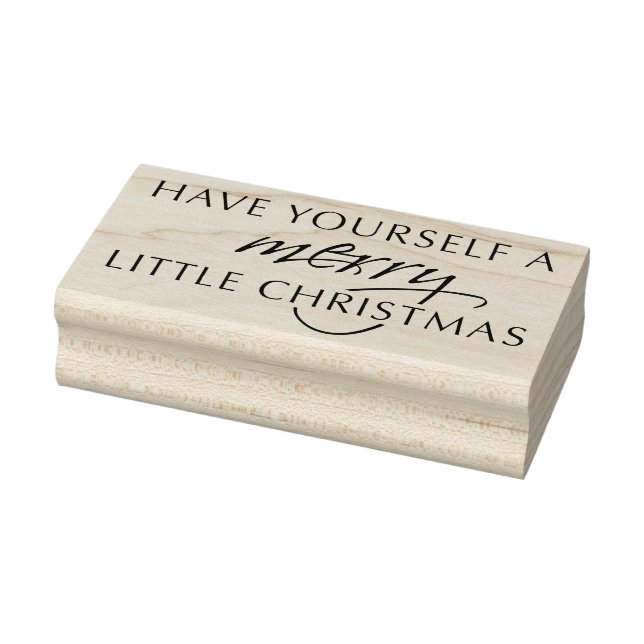 Haben Sie eine fröhliche kleine Weihnachtskunst-Br Gummistempel (Stempel)
