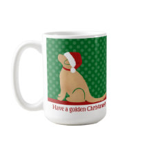 Haben Sie eine goldene Weihnachtsgrün-Tasse