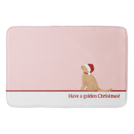Haben Sie eine goldene Weihnachtsmatte Badematte