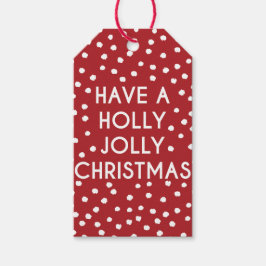 Haben Sie eine Holly Jolly Christmas Polka Dot Ges Geschenkanhänger