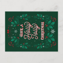 Haben Sie eine Holly Jolly Weihnachtskarte