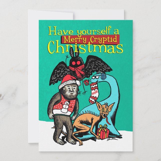 Haben Sie eine lustige Weihnachtskarte? Feiertagskarte (Vorderseite)