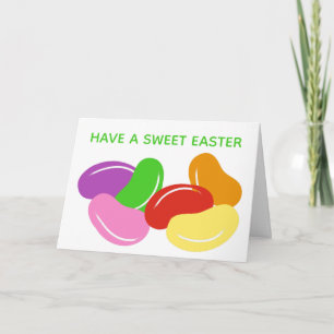 Haben Sie eine süße Ostergeleebohnen nach Maß Karte