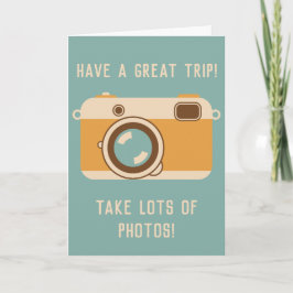 Haben Sie eine tolle Trip Bon Voyage Camera Grußka Karte