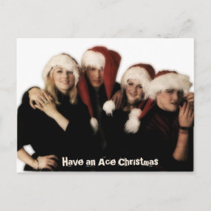 Haben Sie eine Weihnachtskarte? Feiertagspostkarte