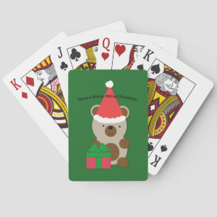 Haben Sie einen beary fröhlichen Weihnachtsbär Spielkarten