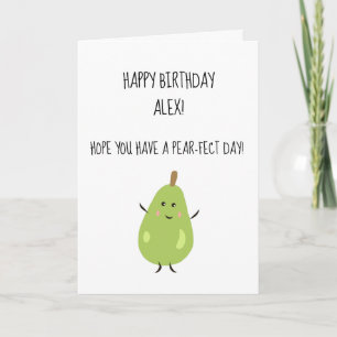Haben Sie einen Birnenfekt Geburtstag? Karte