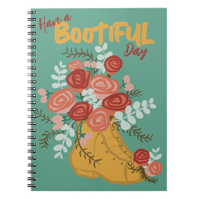 Haben Sie einen Bootiven Day - Inspiration-Noteboo Notizblock (Vorderseite)