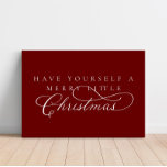 Haben Sie einen fröhlichen kleinen Weihnachtsurlau Künstlicher Leinwanddruck<br><div class="desc">Jeden Tag fügen wir neue Designs hinzu!</div>