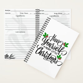 Haben Sie einen fröhlichen kleinen Weihnachtsurlau Notizbuch