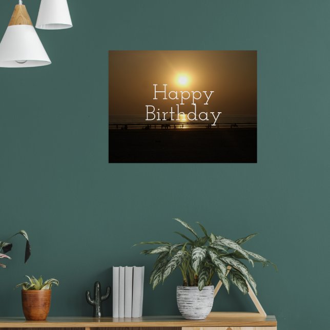 Haben Sie einen gesegneten Glückwunsch zum Geburts Poster (Wohnzimmer 1)