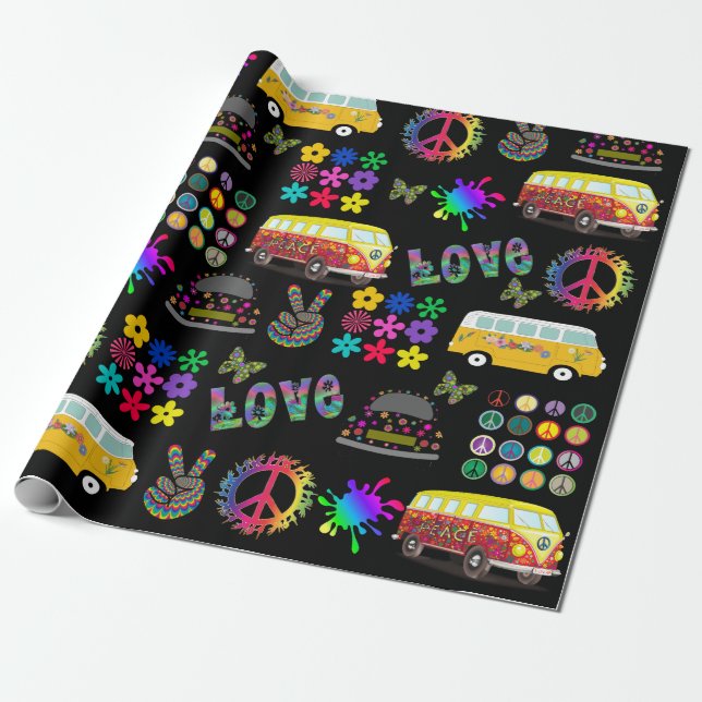 Haben Sie einen Groovy Geburtstag Geschenkpapier (Ungerollt)