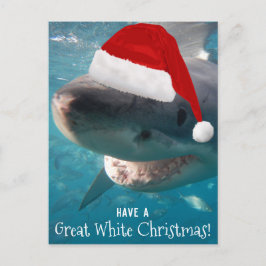 Haben Sie einen großen weißen Weihnachtshai Austra Postkarte