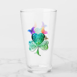 "Haben Sie einen guten St. Patrick's Day" Grünes K Glas