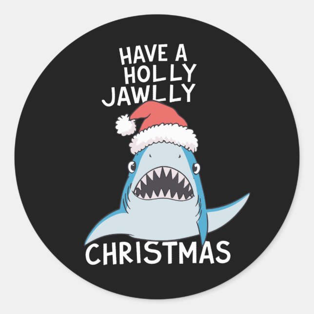 Haben Sie einen Holly Jawa Weihnachtsfilm Sarcasti Runder Aufkleber (Vorderseite)
