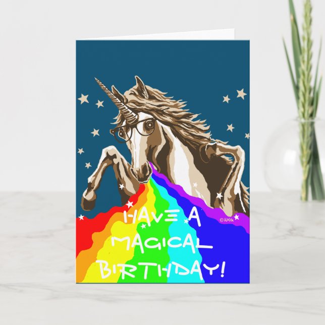 Haben Sie einen magischen Geburtstag! Karte (Vorderseite)