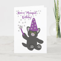 Haben Sie einen Meowgical Birthday Niedlich Cat Wi