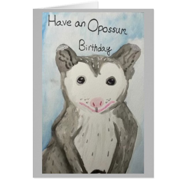 Haben Sie einen Opossum Geburtstag? (Vorne)