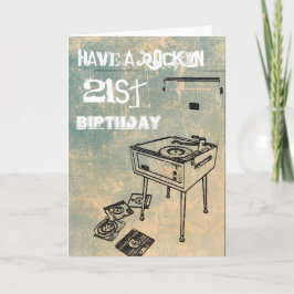 Haben Sie einen Rockin 21. Geburtstag! Karte