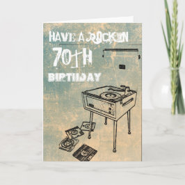 Haben Sie einen Rockin 70. Geburtstag! Karte