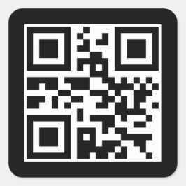 Haben Sie einen schönen Tag QR-Code Quadratischer Aufkleber