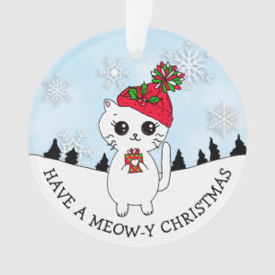 Haben Sie einen unterschwelligen Weihnachts-Kitty- Ornament