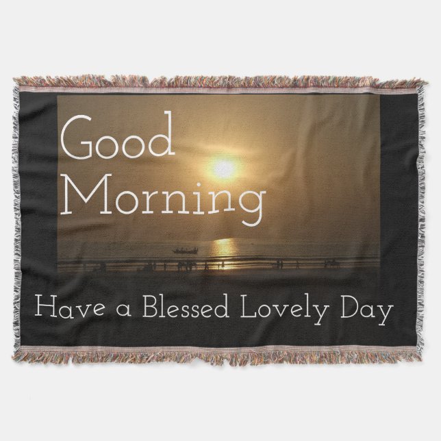 Haben Sie einen wunderschönen guten Morgen Decke (Vorderseite)