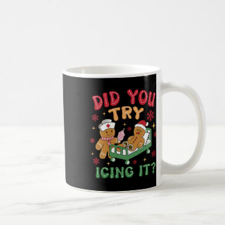 Haben Sie es mit Eis probiert Weihnachten Gingerbr Kaffeetasse