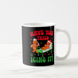 Haben Sie es mit Zuckerguss Gingerbread Krankensch Kaffeetasse
