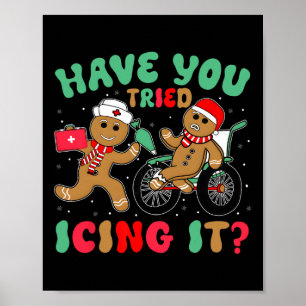 Haben Sie es zu Weihnachten mit Zuckerguss probier Poster