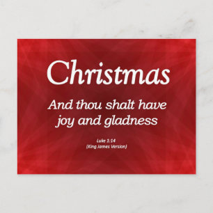 Haben Sie Freude und Gladness Weihnachten Luke 1-1
