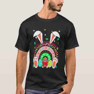 Haben Sie gesegnet Osterleopard Regenbogen Osterta T-Shirt