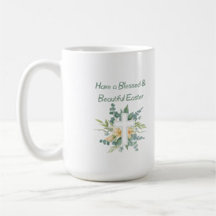 Haben Sie gesegnet und schönes Ostern auf einem Kaffeetasse