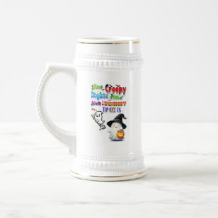 Haben Sie gruselige Nächte voller leckerer Leckere Bierglas