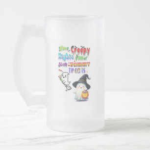 Haben Sie gruselige Nächte voller leckerer Leckere Mattglas Bierglas