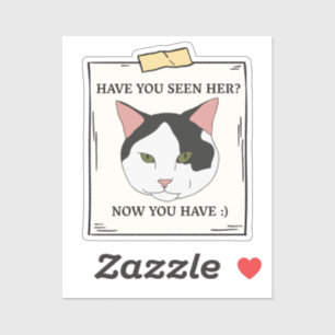 Haben Sie Katze jetzt Gewollt? Aufkleber